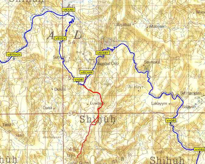 Jebel Qihwi Map